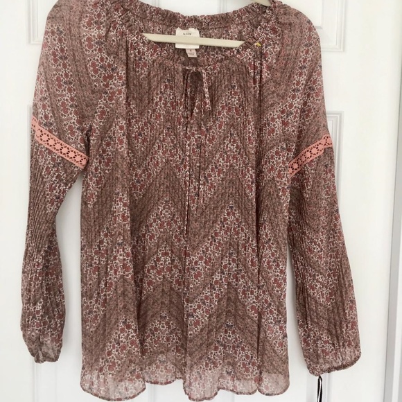 Knox Rose Boho Hippie Style Shirt NWOT - Picture 1 of 5